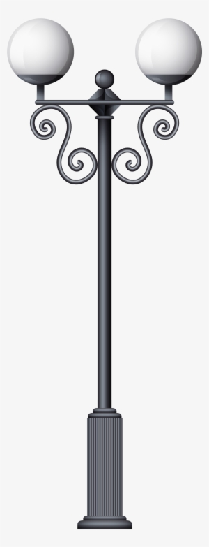 Streetlight Png Clip Art - Lamp Post White Backgroud