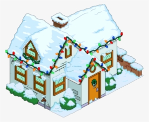 Christmas White House Snow Menu - Simpsons Tapped Out Town Christmas