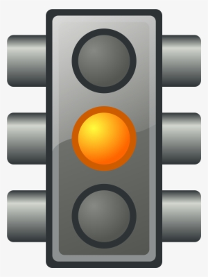 Clip Transparent Stoplight Clipart Street Light - Yellow Traffic Light Transparent