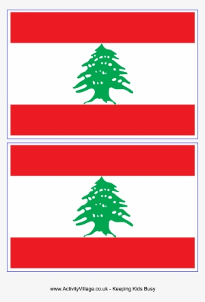 Free Printable Lebanon Flag - Lebanon Flag