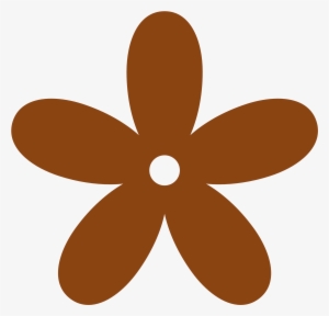 Mud Splatter Vector - Brown Flowers Clip Art