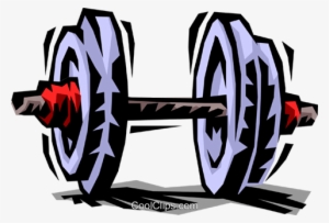 Dumbbell/weightlifting Royalty Free Vector Clip Art