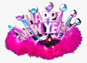 Mouse Over Product Image To Zoom - Led Happy New Year Tiara,