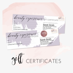Mary Kay Beauty Experience Editable Gift Certificates - Mary Kay Beauty Experience Package