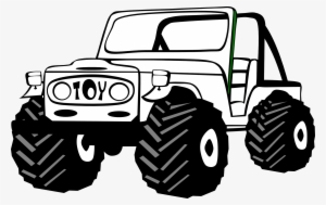 Jeep Drawing Black And White - Jeep Clip Art