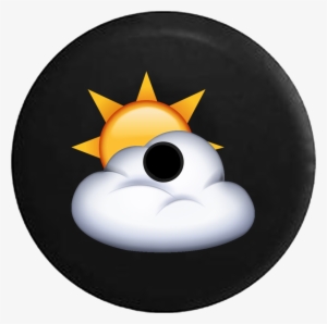 Jeep Wrangler Jl Backup Camera Day Text Emoji Sun Cloud - Emoji