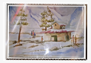 This Velly Looks Very Nice And Pretty In The Snow Fall - Picture Frame