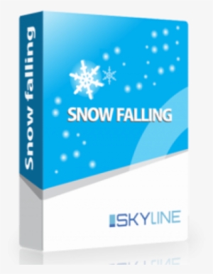 Skyline Snow Falling Cover Image - Graphic Design
