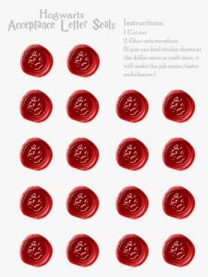 Acceptance Letter Seals Free - Hogwarts Letter Seal Printable