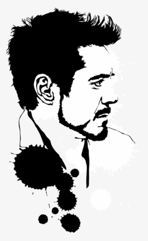 Robert Downey Jr By Mad42sam - Robert Downey Jr Silhouette
