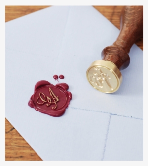 Wax - J. Herbin - Custom Wax Seal - Round - Double Character