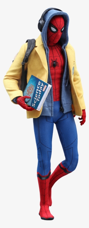 Hot Toys Spider-man Deluxe Version Sixth Scale Figure - Spider Man Homecoming School Uniform