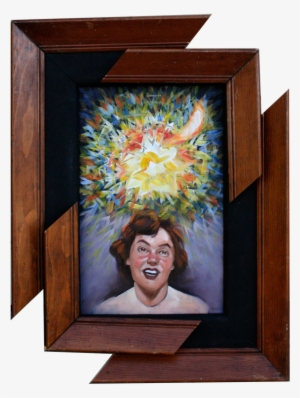 Balla 16"x10" Oil And Acrylic On Panel - Picture Frame