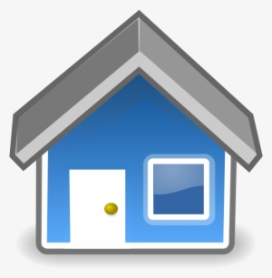 Blue House Clip Art - Small House Vector Png