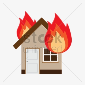 Burning House Cartoon - Burning House Clipart