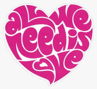 All We Need Is Love Beatles Lennon Heart - All We Need Is Love Heart