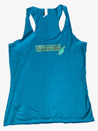 Turquoise Dsg Logo Realtree Xtra Hunting Tank-front - Hunting
