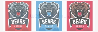 Clan Logo Different Colors L036 Mascot Grizzly Bear - Logo