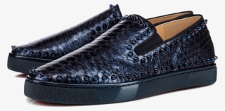 Christian Louboutin Pik Boat Spike Pump Python - Christian Louboutin Pik Boat Men's Flat Quartz/quartz