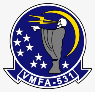 Usmc Vmfa-531 Grey Ghost Stickers Military, Law Enforcement - Vmfa-531