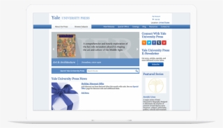 Yale University Press Website Displayed On A Computer - Computer