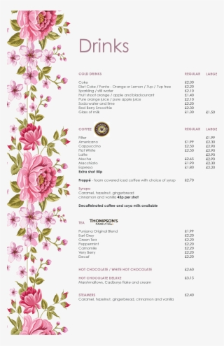 Drinks Menu - 55th Birthday Daughter, Floral Daughter Birthday Card