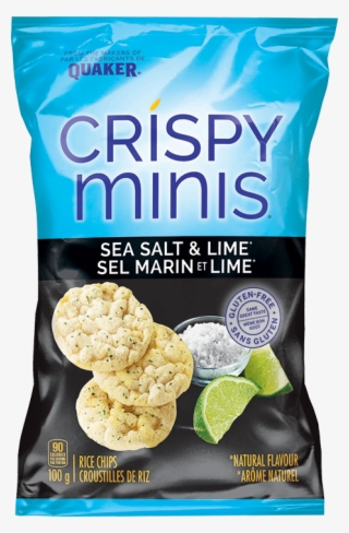 Quaker® Crispy Minis® Sea Salt & Lime Flavour Rice - Quaker Crispy Minis