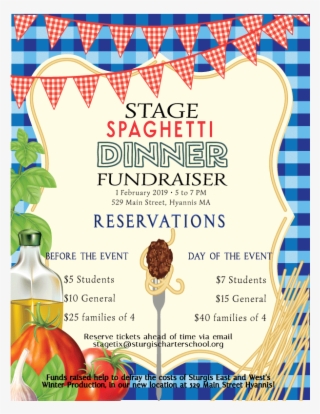 Flyer For Stage Spaghetti Dinner - Spaghetti