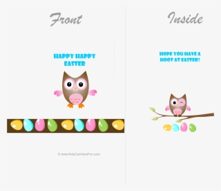 Happy Easter Owl Cards - Fraiche Perfumes