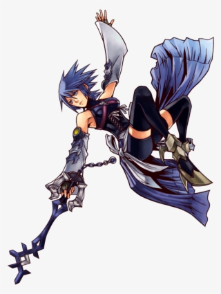 First Game Kingdom Hearts Birth By Sleep Voices Megumi - Kingdom Hearts Aqua Official Art
