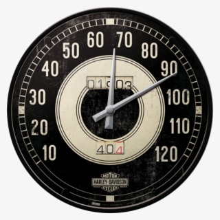 Harley-davidson Speedo Wall Clock - Harley Davidson Wand Uhren