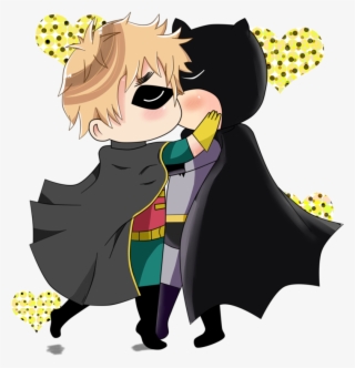 Graphic Black And White Stock Usuk And By Deryka - Robin De Batman Kawaii