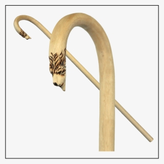 Cat Head Horn On Pure Hickory Heartwood Stock - Cat