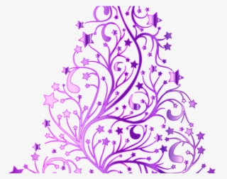 Christmas Tree Line Art - Gold Christmas Tree Vector