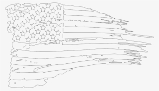 Tattered American Flag - Tattered American Flag Drawing