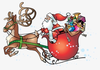 Santa Sleigh Png