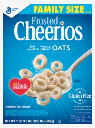 Frosted Cheerios, Gluten Free, Cereal, Family Size, - Frosted Cheerios