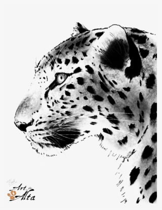 Leopard Face Png Picture - Amur Leopard Black And White