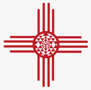 New Mexico School Of Yoga - Sri Yantra Square Sticker 3" X 3"