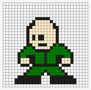 Professor X - Stranger Things Pixel Art Minecraft