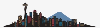 Seattle, Wa - Seattle Skyline Vector