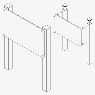 Ashby Glass Post Mounted Acrylic Signs Single Sided - Ashby Glass