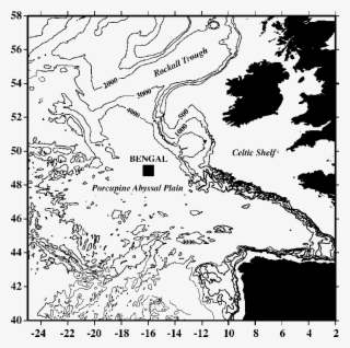 Bathymetric Chart Of The Porcupine Abyssal Plain Area - Map Of Uk