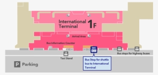 Bus Stops On The 3rd Floor Of International Terminal - Fukuoka