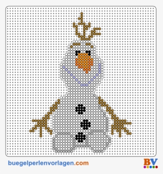 Frozen Die Eiskönigin Olaf Bügelperlen Vorlage - Bügelperlen Vorlagen Weihnachten Kostenlos