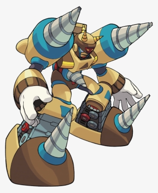 He Is A Robot Master Created To Excavate Ruins, But - Ground Man Megaman