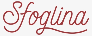 Sfoglina Logo Wordmark Red - Flowy Fonts