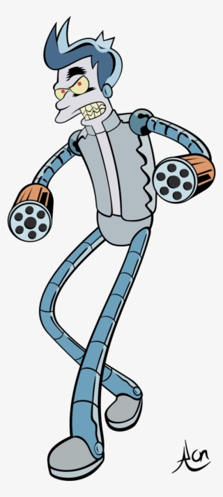 Futurama 600 X 1250 Png 228kb - Fry As A Robot