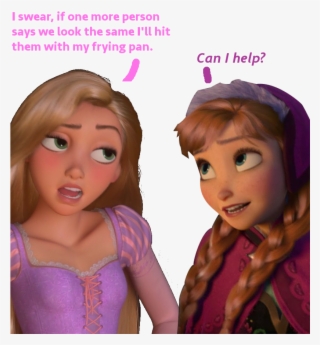 No Matter How Hard I Try, I Cannot See A Resemblance - Rapunzel Looks Like Anna