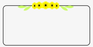 Yellow Border Frame Png Image